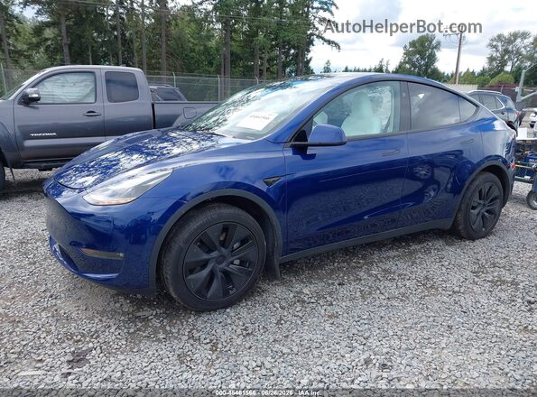 7SAYGAEE1SF277952 2025 TESLA MODEL Y Blue Przód lewy