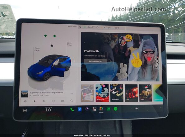 7SAYGAEE1SF277952 2025 TESLA MODEL Y Blue 