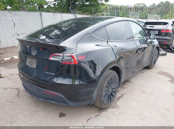 7SAYGAEE2NF388417 2022 TESLA MODEL Y Black Հետևի աջ