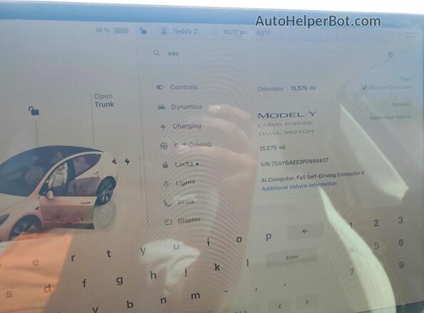 7SAYGAEE2PF966437 2023 TESLA MODEL Белый 