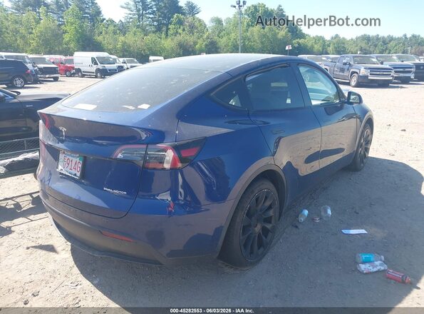 7SAYGAEE4NF314416 2022 TESLA MODEL Y Blue Trasero derecho
