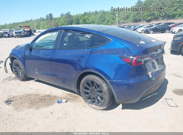 7SAYGAEE4NF314416 2022 TESLA MODEL Y Blue Trasero izquierdo