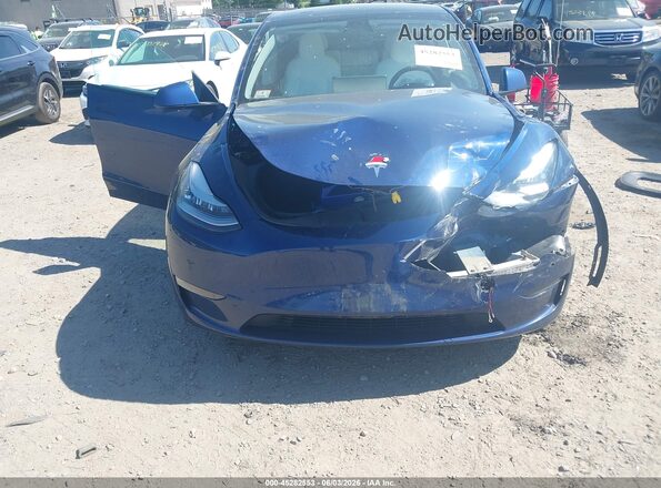 7SAYGAEE4NF314416 2022 TESLA MODEL Y Blue Vista del cuadro de instrumentos