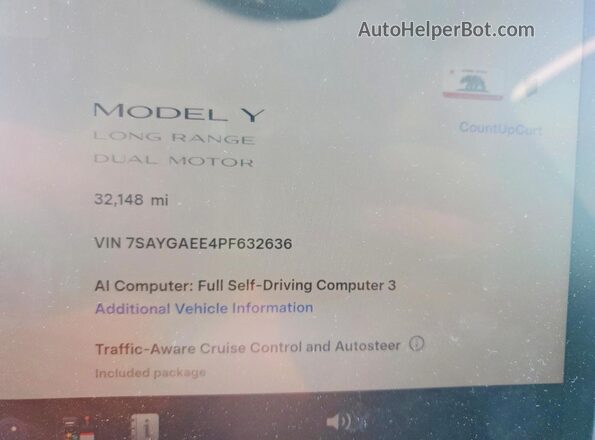 7SAYGAEE4PF632636 2023 TESLA MODEL Black 