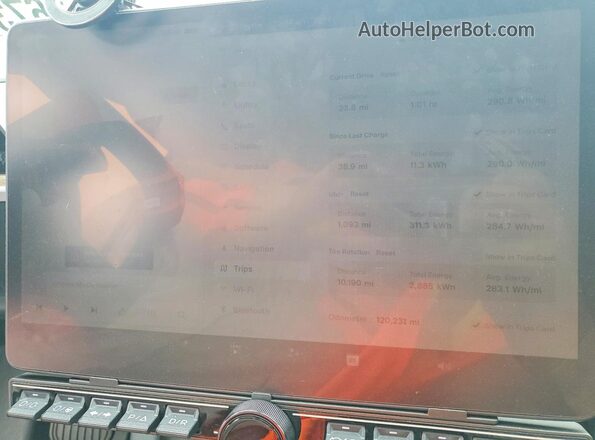 7SAYGAEE4PF700515 2023 TESLA MODEL Blue Widok zestawu wskaźników