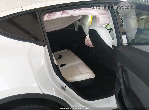 7SAYGAEE4PF827006 2023 TESLA MODEL Y White Вид наклейки з VIN-кодом