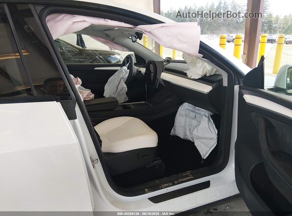 7SAYGAEE4PF827006 2023 TESLA MODEL Y White Вид салону спереду