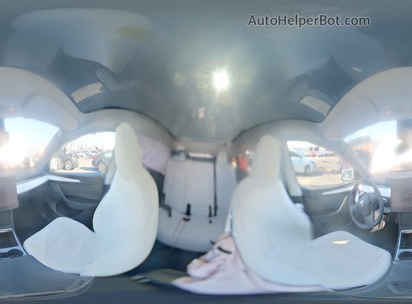 7SAYGAEE4RF048305 2024 TESLA MODEL White Vista de la etiqueta del VIN