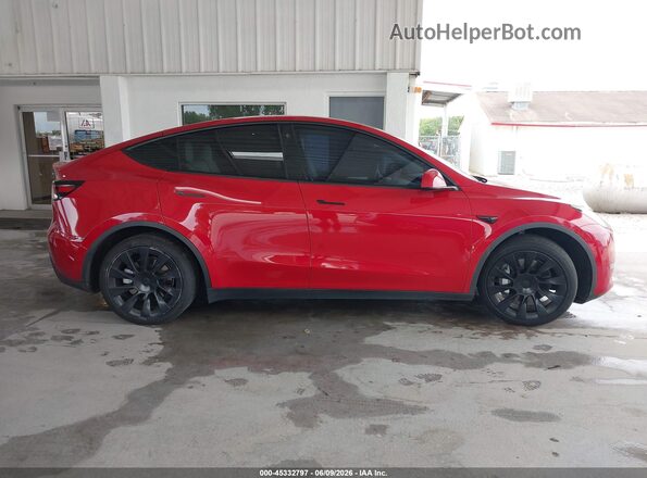 7SAYGAEE5PF586685 2023 TESLA MODEL Y Red Instrument cluster view