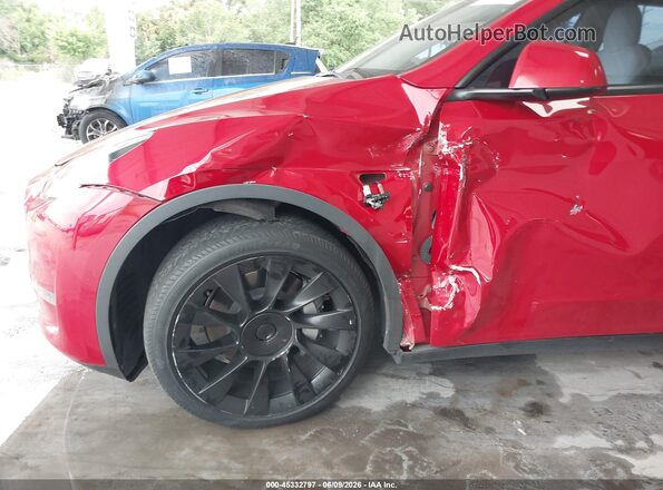 7SAYGAEE5PF586685 2023 TESLA MODEL Y Red Front view