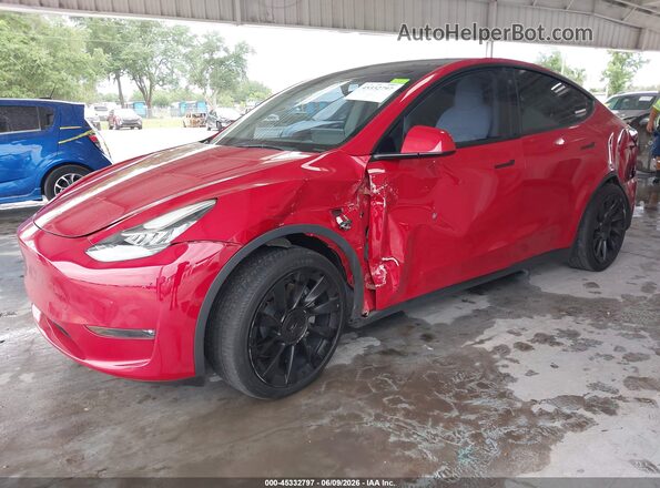 7SAYGAEE5PF586685 2023 TESLA MODEL Y Red Front left