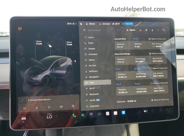 7SAYGAEE6NF309816 2022 TESLA MODEL Charcoal 