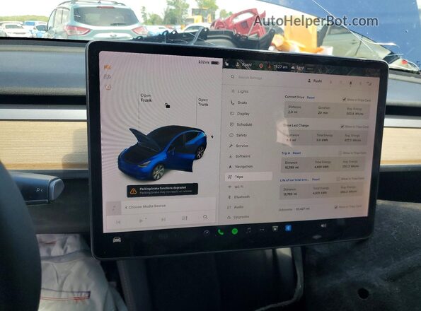 7SAYGAEE6NF336708 2022 TESLA MODEL Blue 