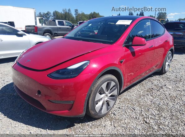 7SAYGAEE6PF941752 2023 TESLA MODEL Y Красный Передняя левая четверть