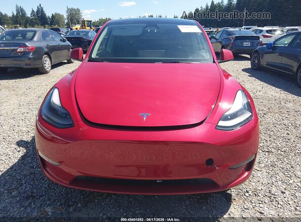 7SAYGAEE6PF941752 2023 TESLA MODEL Y Красный Вид щитка приборов