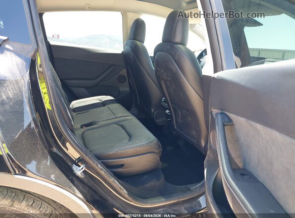 7SAYGAEE7NF505148 2022 TESLA MODEL Y Black VIN კოდის სტიკერის ხედი