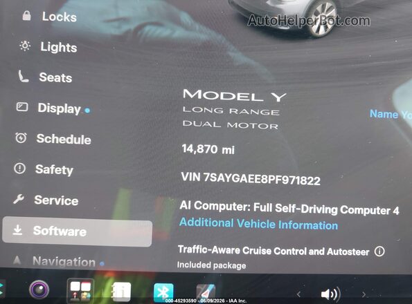 7SAYGAEE8PF971822 2023 TESLA MODEL Y Gray Вид задніх сидінь