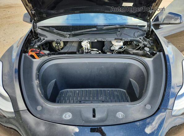 7SAYGAEE9NF337349 2022 TESLA MODEL Черный Вид подкапотного пространства