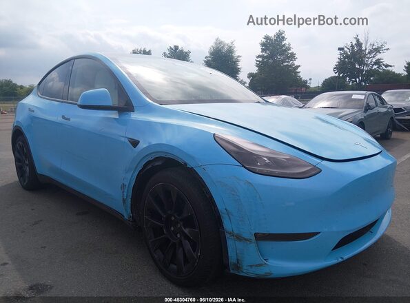 7SAYGAEE9PF645026 2023 TESLA MODEL Y Blue Front view