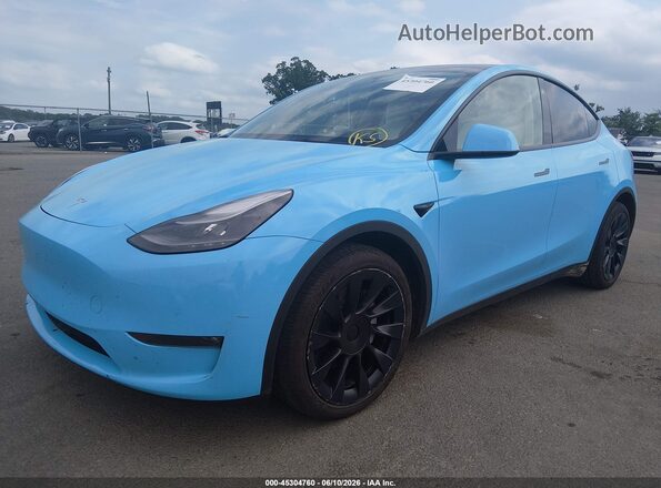 7SAYGAEE9PF645026 2023 TESLA MODEL Y Blue Front left