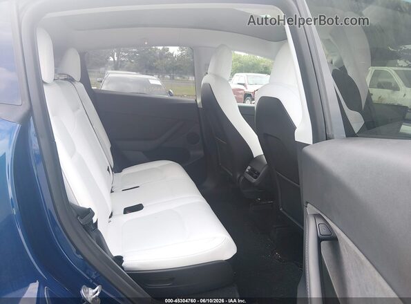 7SAYGAEE9PF645026 2023 TESLA MODEL Y Blue VIN sticker view