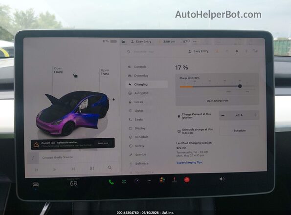 7SAYGAEE9PF645026 2023 TESLA MODEL Y Blue 