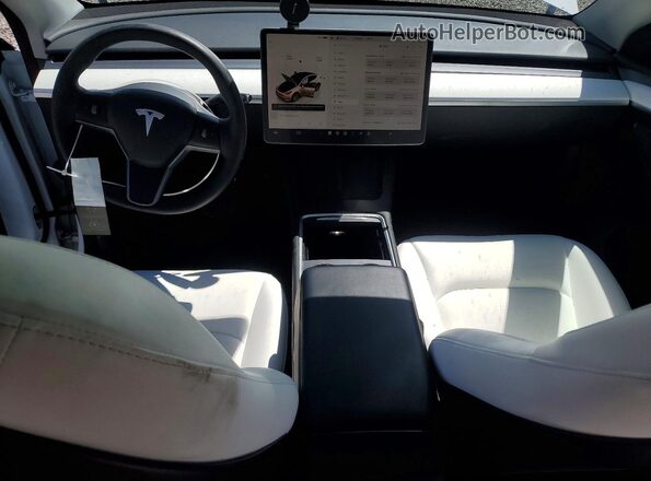 7SAYGAEEXPF688788 2023 TESLA MODEL White Dashboard view
