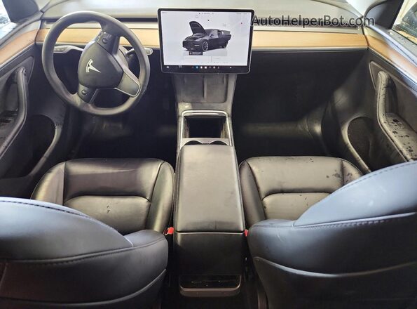 7SAYGAEEXPF831447 2023 TESLA MODEL Black წინა პანელის ხედი