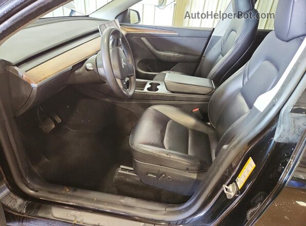 7SAYGAEEXPF831447 2023 TESLA MODEL Black წინა სალონის ხედი