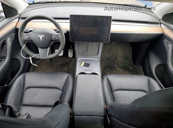 7SAYGAEEXRF982646 2024 TESLA MODEL Blue Widok deski rozdzielczej