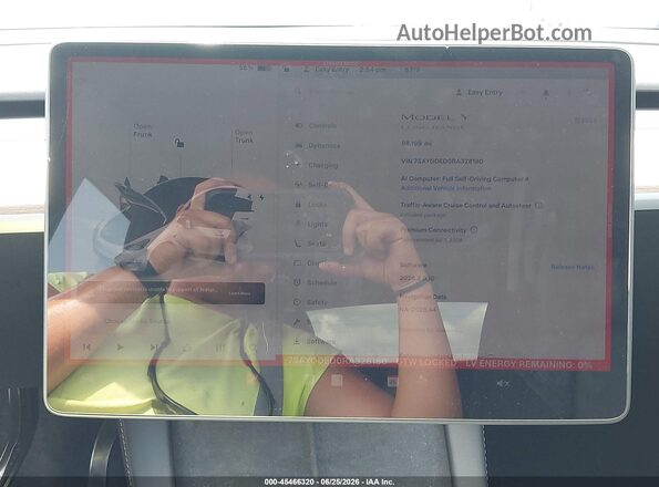 7SAYGDED0RA328180 2024 TESLA MODEL Y Белый 