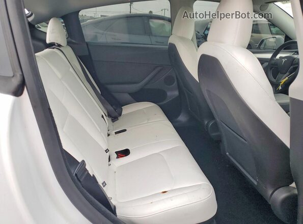 7SAYGDED0SF242568 2025 TESLA MODEL Белый Вид задних сидений