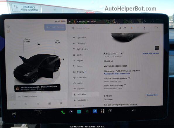 7SAYGDED0SF242831 2025 TESLA MODEL Y Black Հետևի նստատեղերի տեսք