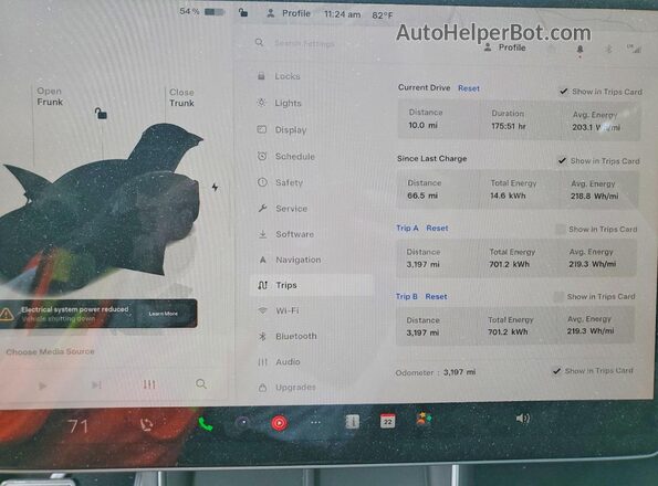 7SAYGDED0TA591079 2026 TESLA MODEL Серый Вид щитка приборов