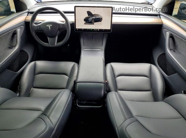 7SAYGDED1SA343504 2025 TESLA MODEL Gray Առջևի վահանակի տեսք