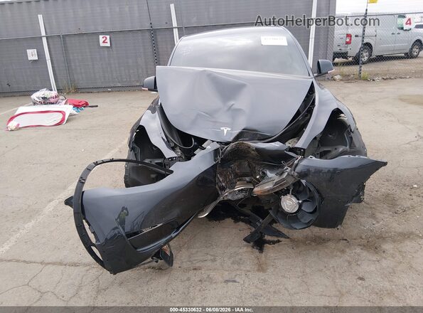 7SAYGDED1SF311476 2025 TESLA MODEL Y Black წინა ხედი