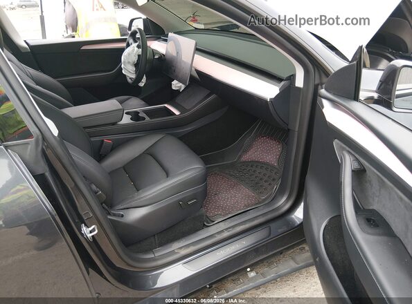 7SAYGDED1SF311476 2025 TESLA MODEL Y Black წინა სალონის ხედი