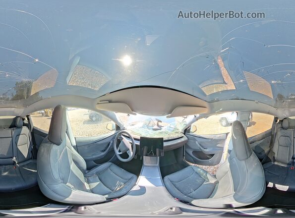 7SAYGDED1TA431518 2026 TESLA MODEL White Vista interior de 360 grados