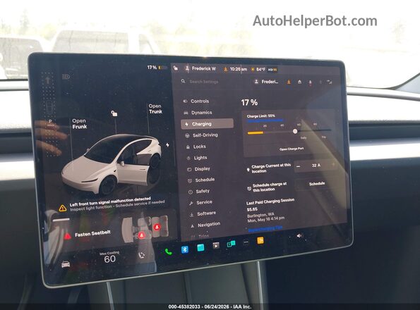 7SAYGDED1TA597862 2026 TESLA MODEL Y White 