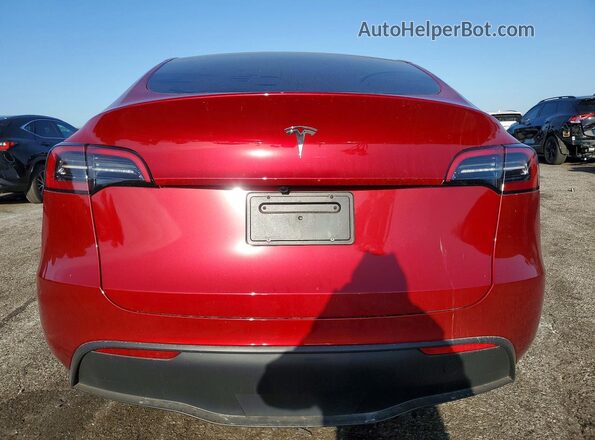 7SAYGDED2SF279461 2025 TESLA MODEL Red Հետևի տեսք