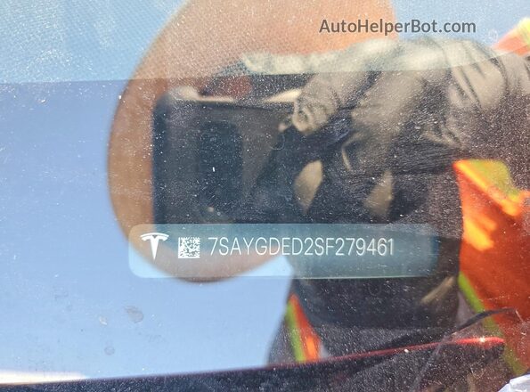 7SAYGDED2SF279461 2025 TESLA MODEL Red Շարժիչի բաժամունքի տեսք