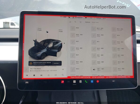 7SAYGDED3RF103416 2024 TESLA MODEL Y Black 