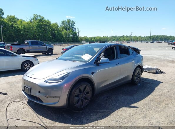 7SAYGDED3SF265651 2025 TESLA MODEL Y Серый Передняя левая четверть