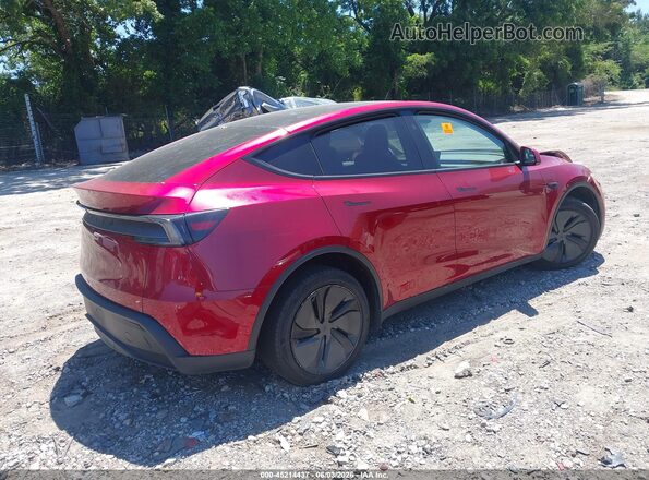 7SAYGDED3TA498718 2026 TESLA MODEL Y Красный Задняя правая четверть