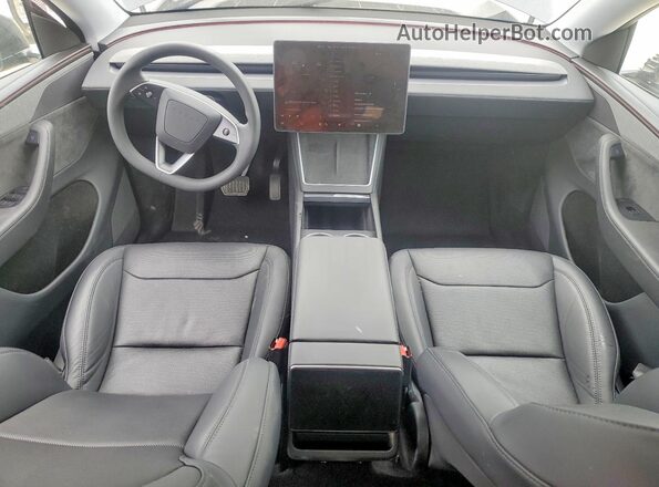 7SAYGDED3TF443799 2026 TESLA MODEL Charcoal წინა პანელის ხედი