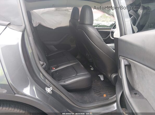 7SAYGDED5PF945977 2023 TESLA MODEL Y Gray VIN կոդի պիտակի տեսք