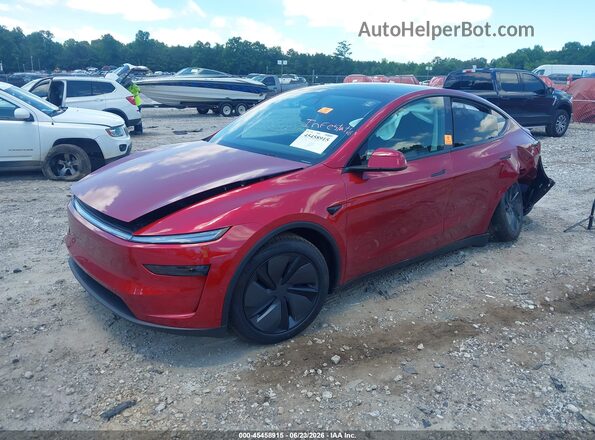 7SAYGDED6TA455541 2026 TESLA MODEL Y Красный Передняя левая четверть