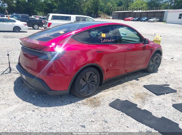 7SAYGDED6TA455541 2026 TESLA MODEL Y Красный Задняя правая четверть