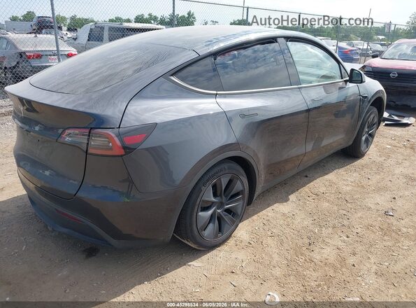 7SAYGDED7SF259917 2025 TESLA MODEL Y Серый Задняя правая четверть