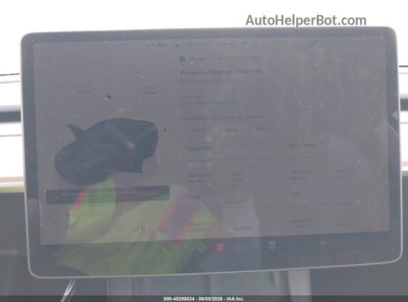 7SAYGDED7SF259917 2025 TESLA MODEL Y Серый Вид задних сидений